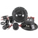 Excursion SX-6C 2-drożny samochodowy zestaw głośnikowy: 2 woofery 165mm, 2 tweetery 25mm, 4 zwrotnice - 4ohm, 75/200W, 90dB, 55-20000Hz, głębokość 57mm